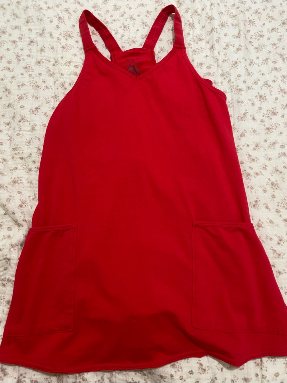 Sincerely Jules Bright Red Pocket Sundress
